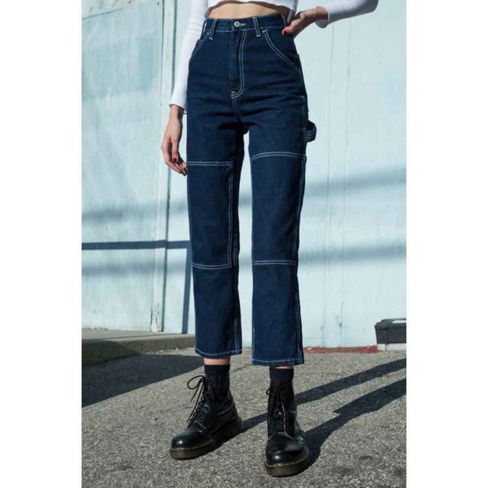 Brandy Melville Ariana Dark Wash Painter Pants